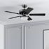 Generic Private Brand Bensfort 44" Dual Mount Ceiling Fan, Matte Black
