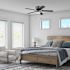 Generic Private Brand Leighton 52" Hugger Ceiling Fan, Matte Black