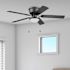 Generic Private Brand Leighton 52" Hugger Ceiling Fan, Matte Black