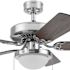 Generic Private Brand Bensfort 44" Dual Mount Ceiling Fan, Brushed Nickel