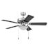 Generic Private Brand Bensfort 44" Dual Mount Ceiling Fan, Brushed Nickel