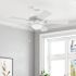 Private Brand Unbranded Bensfort 44" Dual Mount Ceiling Fan, White