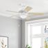 Private Brand Unbranded Bensfort 44" Dual Mount Ceiling Fan, White