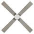 Seasons Chasonville 52" Brushed Nickel Indoor Ceiling Fan With Light And Reversible Matte Black / Deep Silver (4-Blade)
