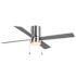 Seasons Chasonville 52" Brushed Nickel Indoor Ceiling Fan With Light And Reversible Matte Black / Deep Silver (4-Blade)