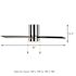 Seasons Chasonville 52" Brushed Nickel Indoor Ceiling Fan With Light And Reversible Matte Black / Deep Silver (4-Blade)