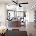 Seasons Chasonville 52" Brushed Nickel Indoor Ceiling Fan With Light And Reversible Matte Black / Deep Silver (4-Blade)