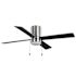 Seasons Chasonville 52" Brushed Nickel Indoor Ceiling Fan With Light And Reversible Matte Black / Deep Silver (4-Blade)