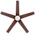 Seasons Vega 44" Matte Black Indoor/Outdoor Ceiling Fan With Light And Reversible Matte Black / Caramel Mahogany (5-Blade)