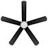 Seasons Willard 52" LED Ceiling Fan, Indoor/Outdoor, Matte Black
