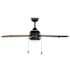 Seasons Willard 52" LED Ceiling Fan, Indoor/Outdoor, Matte Black