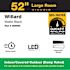 Seasons Willard 52" LED Ceiling Fan, Indoor/Outdoor, Matte Black