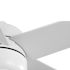 Seasons Vega 44" Matte White Indoor/Outdoor Ceiling Fan With Light and Reversible Matte White/Natural Oak Blades (5-Blade)