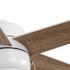 Seasons Vega 44" Matte White Indoor/Outdoor Ceiling Fan With Light and Reversible Matte White/Natural Oak Blades (5-Blade)