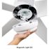 Seasons Vega 54" Matte White Remote Controlled Indoor/Outdoor Ceiling Fan With Light And Matte White (5-Blade)