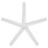 Seasons Vega 54" Matte White Remote Controlled Indoor/Outdoor Ceiling Fan With Light And Matte White (5-Blade)