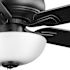 Seasons Rexburg 52" Matte Black Indoor Ceiling Fan With Light and Reversible Seasoned Wood/Espresso Blades (5-Blade)