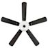 Seasons Rexburg 52" Matte Black Indoor Ceiling Fan With Light and Reversible Seasoned Wood/Espresso Blades (5-Blade)