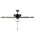 Seasons Rexburg 52" Matte Black Indoor Ceiling Fan With Light and Reversible Seasoned Wood/Espresso Blades (5-Blade)