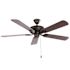 Seasons Rexburg 52" Oil Rubbed Bronze Indoor Ceiling Fan With Light And Reversible Wenge / Weathered Wood  (5-Blade)