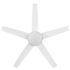 Seasons Bryza 52" Matte White Indoor/Outdoor Ceiling Fan With Light and Matte White Blades (5-Blade)