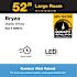 Seasons Bryza 52" Matte White Indoor/Outdoor Ceiling Fan With Light and Matte White Blades (5-Blade)