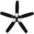 Seasons Wickford 52" Matte Black Indoor Ceiling Fan With Light and Reversible Matte Black/Natural Oak Blades (5-Blade)