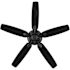 Seasons Wickford 52" Matte Black Indoor Ceiling Fan With Light and Reversible Matte Black/Natural Oak Blades (5-Blade)