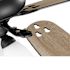 Seasons Wickford 52" Matte Black Indoor Ceiling Fan With Light and Reversible Matte Black/Natural Oak Blades (5-Blade)