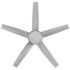 Seasons Bryza 52" Brushed Nickel Indoor/Outdoor Ceiling Fan With Light and Silver Blades (5-Blade)