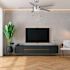 Seasons Bryza 52" Brushed Nickel Indoor/Outdoor Ceiling Fan With Light and Silver Blades (5-Blade)