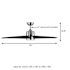 Seasons Vega 54" Brushed Nickel Remote Controlled Indoor/Outdoor Ceiling Fan With Light and Matte Black Blades (5-Blade)