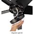 Seasons Vega 54" Matte Black Remote Controlled Indoor/Outdoor Ceiling Fan With Light And Matte Black Blades (5-Blade)