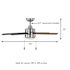 Seasons Vega 44" Brushed Nickel Indoor/Outdoor Ceiling Fan With Light And Reversible Walnut / Espresso (5-Blade)