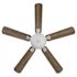 Seasons Rexburg 52" Matte White Indoor Ceiling Fan With Light and Reversible Matte White/Natural Oak Blades (5-Blade)