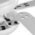 Seasons Rexburg 52" Matte White Indoor Ceiling Fan With Light and Reversible Matte White/Natural Oak Blades (5-Blade)