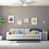 Seasons Rexburg 52" Matte White Indoor Ceiling Fan With Light and Reversible Matte White/Natural Oak Blades (5-Blade)