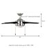Seasons Bryza 44" Brushed Nickel Indoor Ceiling Fan With Light and Matte Black Blades (5-Blade)