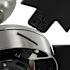 Seasons Bryza 44" Brushed Nickel Indoor Ceiling Fan With Light and Matte Black Blades (5-Blade)