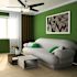 Seasons Bryza 44" Brushed Nickel Indoor Ceiling Fan With Light and Matte Black Blades (5-Blade)