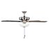 Seasons Rexburg 52" Brushed Nickel Indoor Ceiling Fan With Light and Reversible Gray Wash/Espresso Blades (5-Blade)