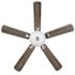 Seasons Rexburg 52" Brushed Nickel Indoor Ceiling Fan With Light and Reversible Gray Wash/Espresso Blades (5-Blade)