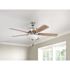 Seasons Rexburg 52" Brushed Nickel Indoor Ceiling Fan With Light and Reversible Gray Wash/Espresso Blades (5-Blade)