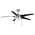 Seasons Bryza 52" LED Ceiling Fan, Outdoor, Brushed Nickel