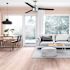 Seasons Searcy 52" Brushed Nickel Indoor/Outdoor Ceiling Fan With Matte Black/Deep Silver Reversible Blades (3-Blade)