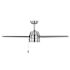Seasons Searcy 52" Brushed Nickel Indoor/Outdoor Ceiling Fan With Matte Black/Deep Silver Reversible Blades (3-Blade)
