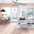 Seasons Searcy 52" Brushed Nickel Indoor/Outdoor Ceiling Fan With Matte Black/Deep Silver Reversible Blades (3-Blade)