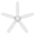 Seasons Wickford 52" Matte White Indoor Ceiling Fan With Light and Reversible Matte White/Bleached Elm Blades (5-Blade)