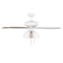 Seasons Wickford 52" Matte White Indoor Ceiling Fan With Light and Reversible Matte White/Bleached Elm Blades (5-Blade)