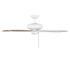 Seasons Wickford 52" Matte White Indoor Ceiling Fan With Light and Reversible Matte White/Bleached Elm Blades (5-Blade)